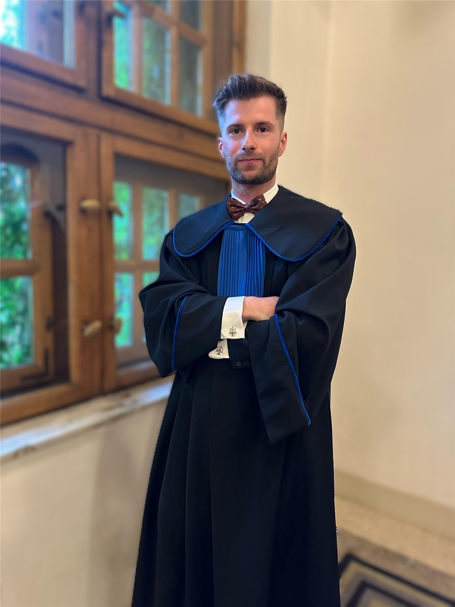 Mikołaj Kawka, attorney-at-law (radca prawny), in official robes